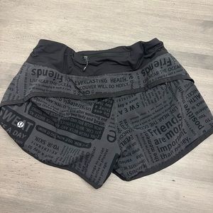 Lululemon shorts size 4